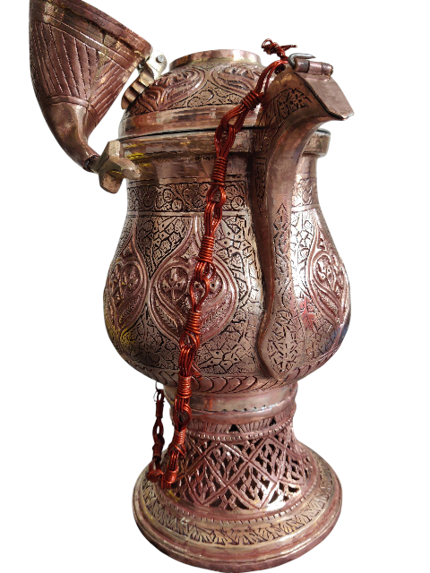 Kashmiri Copper Kandkari Samowar Large