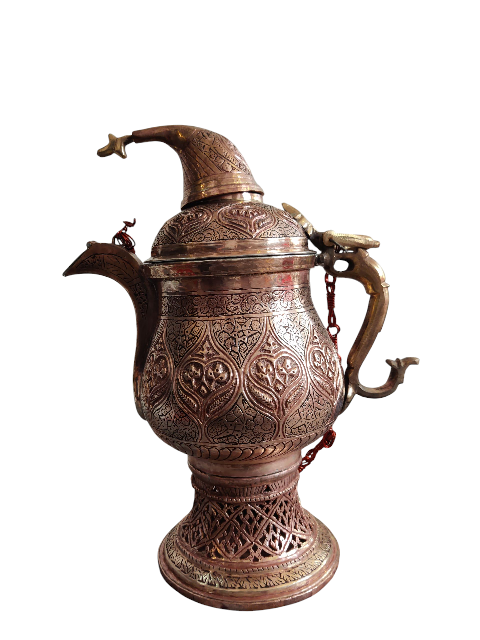 Kashmiri Copper Kandkari Samowar Large