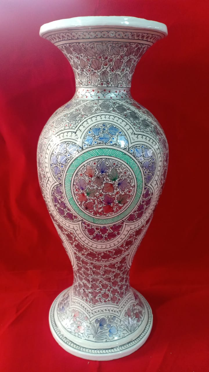 Papier Mâché Flower Vase