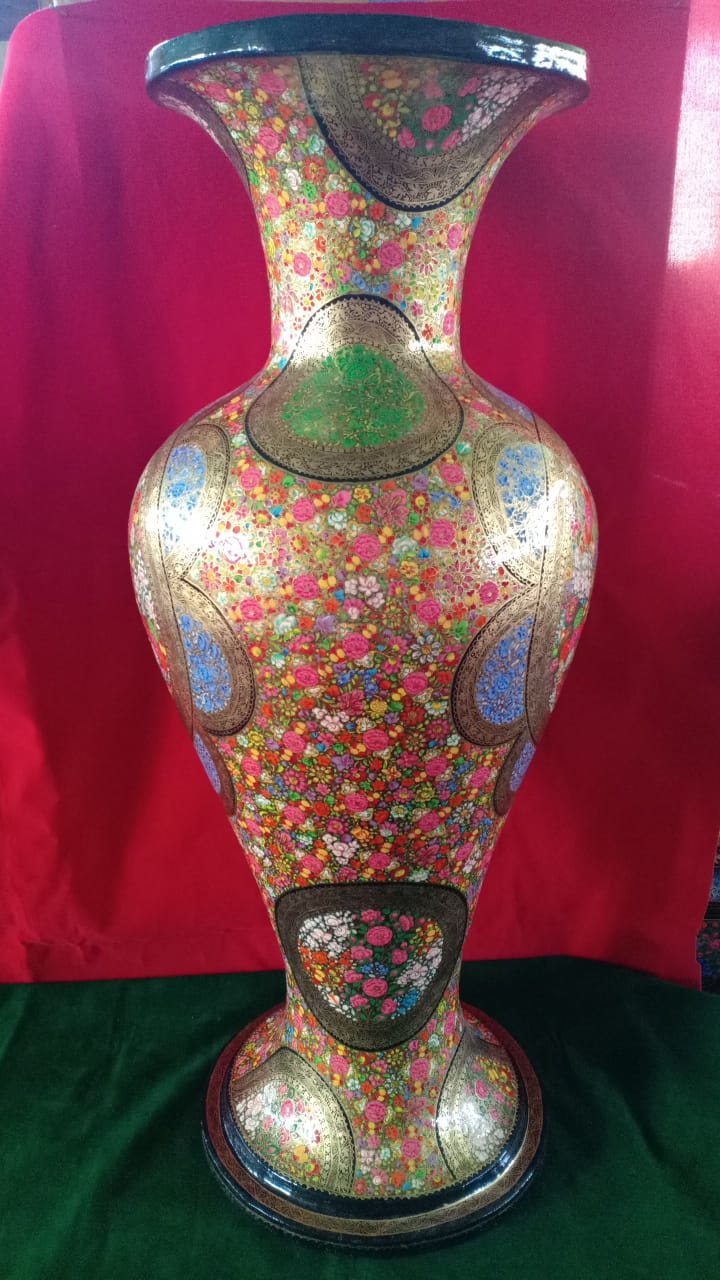Papier Mâché Flower Vase