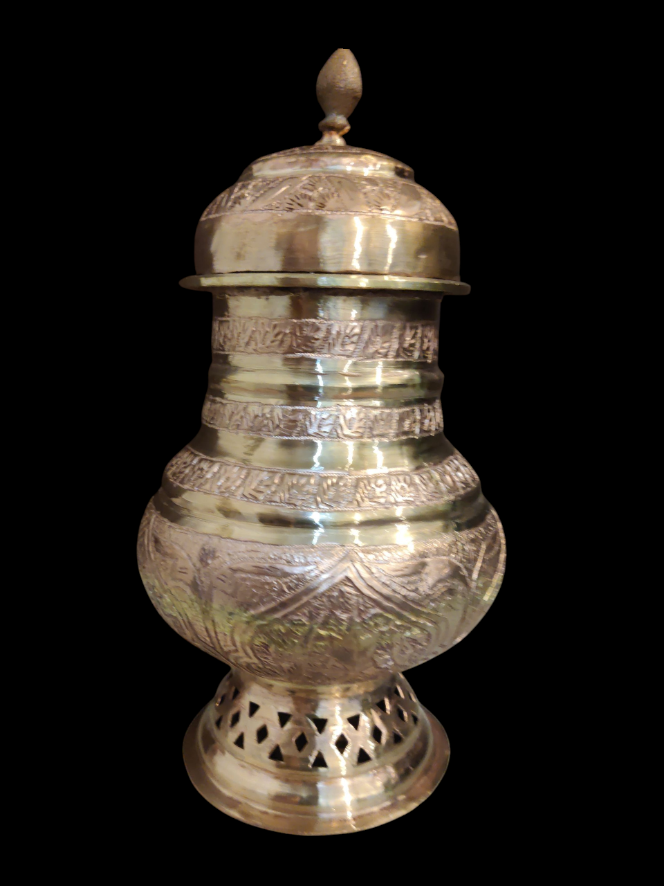 Kashmiri Traditional Handcrafted Kandkari Oil Container