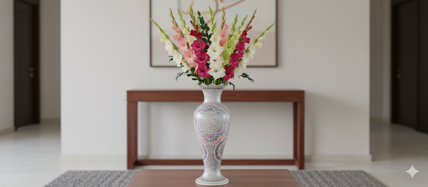 Kashmir Handcrafted Papier Mache Flower Vase