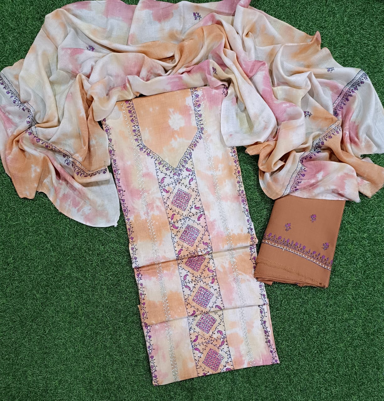 Premium DigitalDye Count Woolen Suits - Design 4