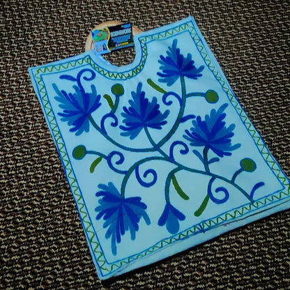 Hand Aariwork Crewel Bags with Kani Handle #3