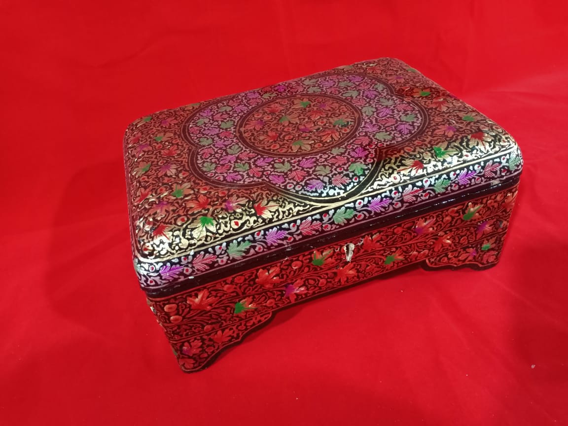 Kashmiri Papier-Mâché Jewellery Box