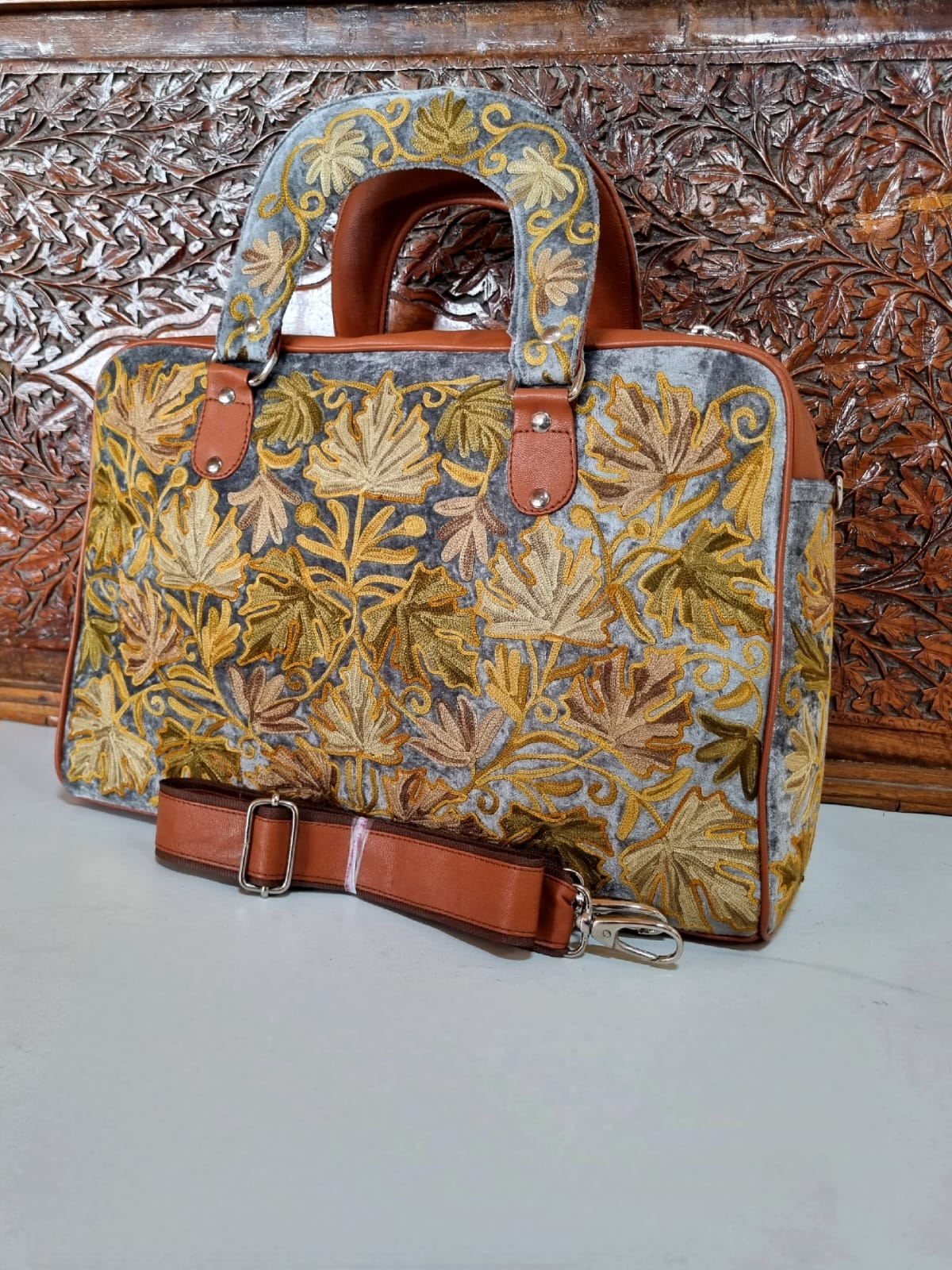 Kashmiri Aari Embroidery Laptops Designer Bags