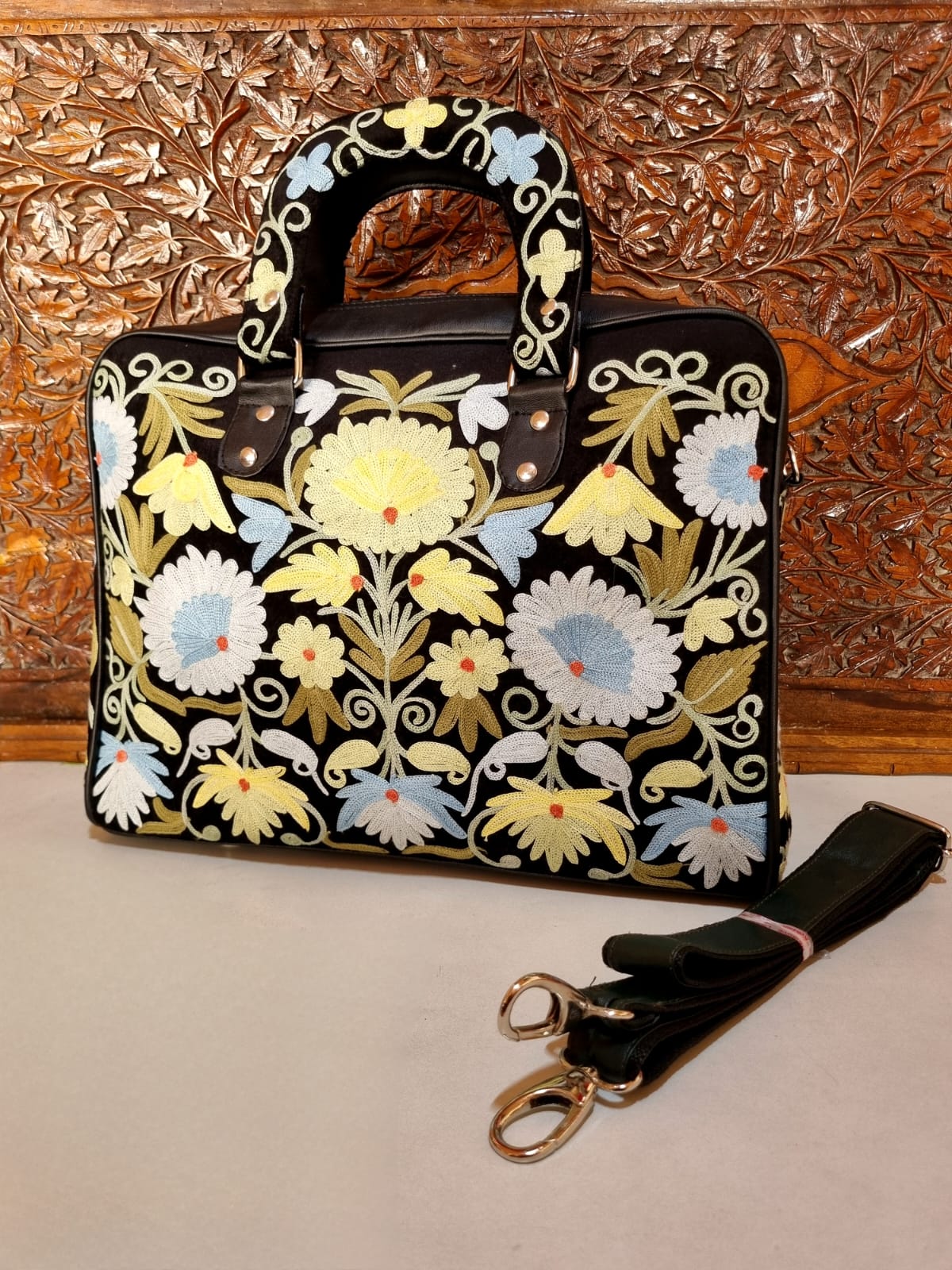 Kashmiri Aari Embroidery Laptops Designer Bags