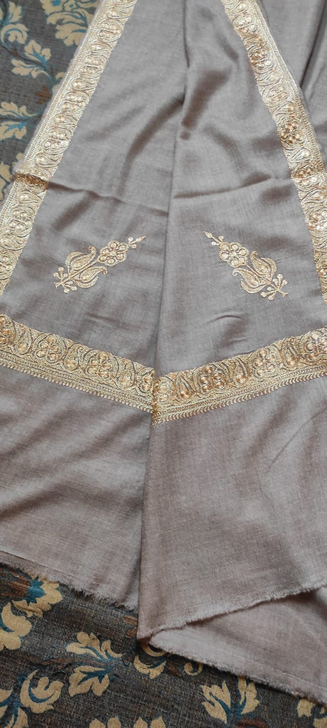Pure TUSHA Bridal cum Party Wear Shawl Silver Color