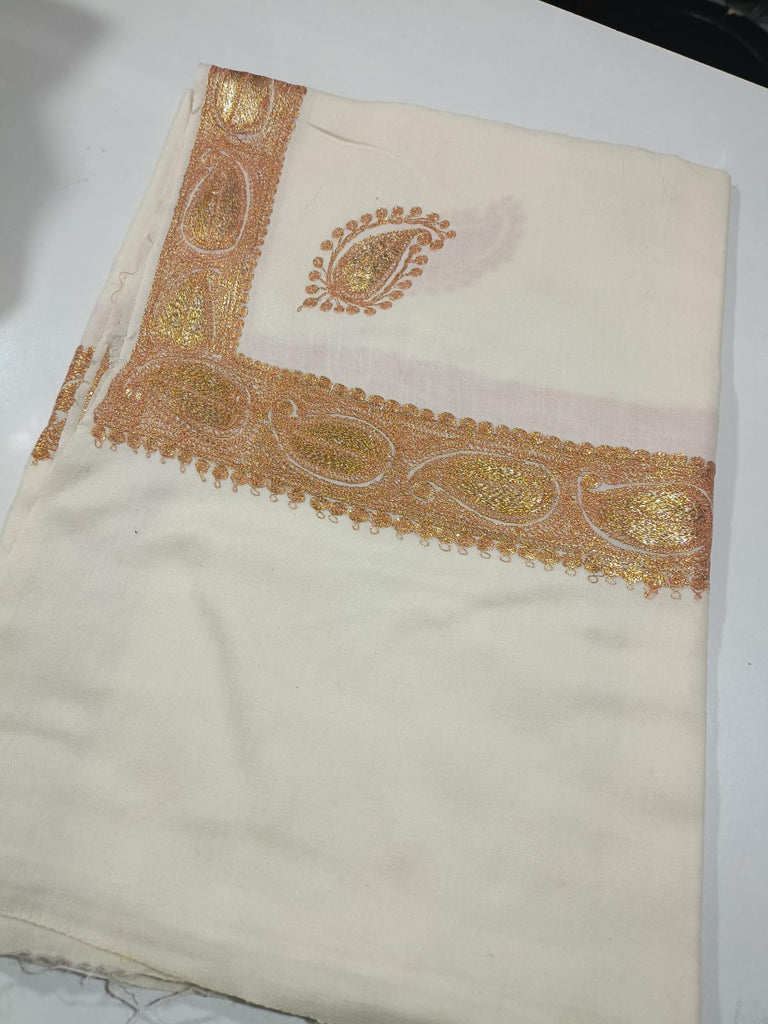 Pure TUSHA Bridal cum Party Wear Shawl White Color