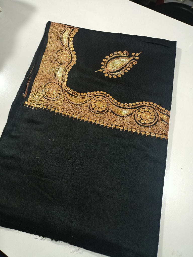 Pure TUSHA Bridal cum Party Wear Shawl Black Color