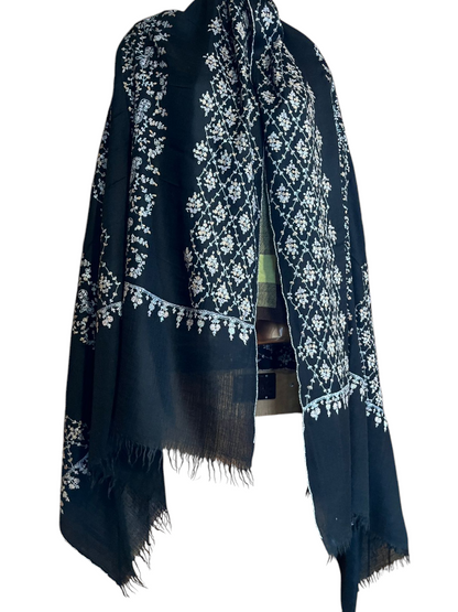Pure Pashmina Shawl in Black colour