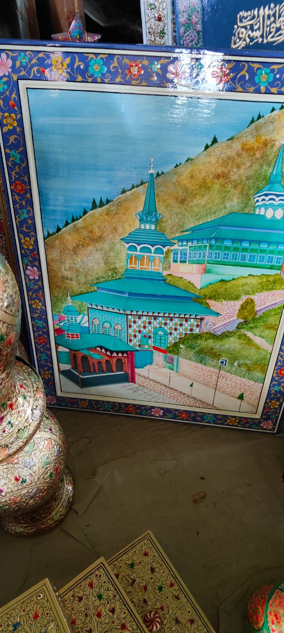 Kashmiri Paper Mache Motifs Artwork (Medium)