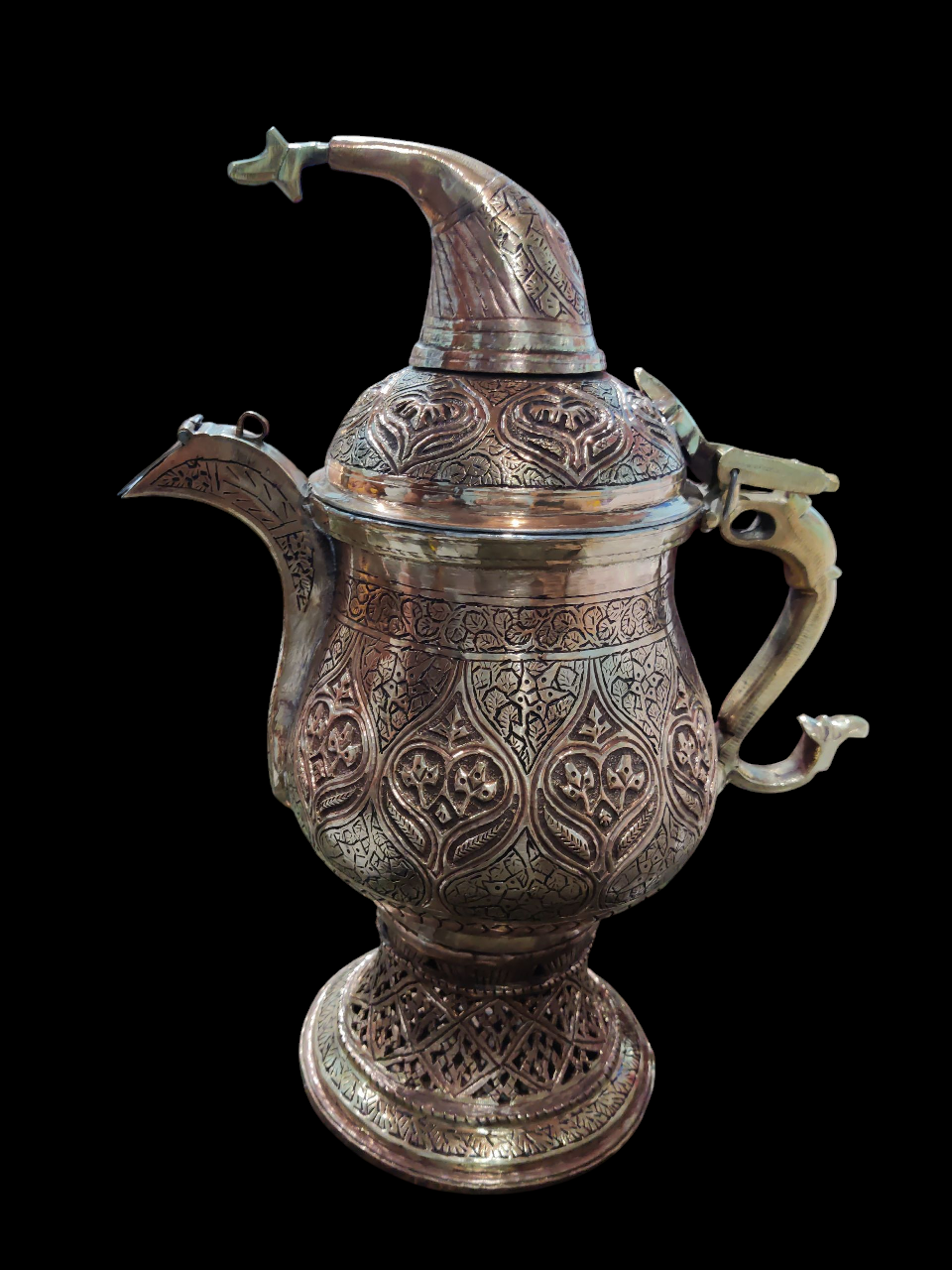 Kashmiri Copper Kandkari Samowar Medium