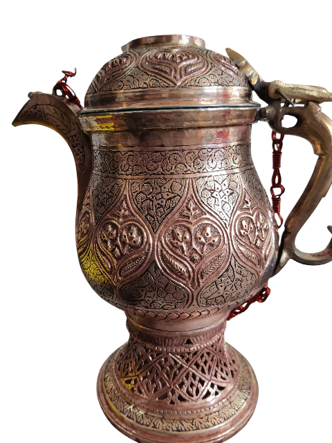 Kashmiri Copper Kandkari Samowar Large