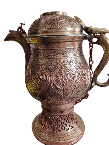 Kashmiri Copper Kandkari Samowar Large