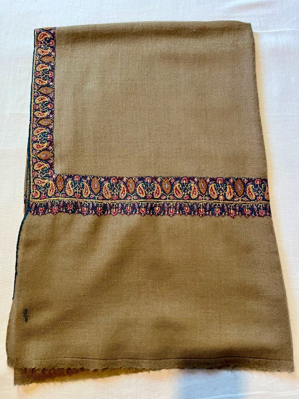 Pure TUSHA Bridal cum Party Wear Shawl Brown Color
