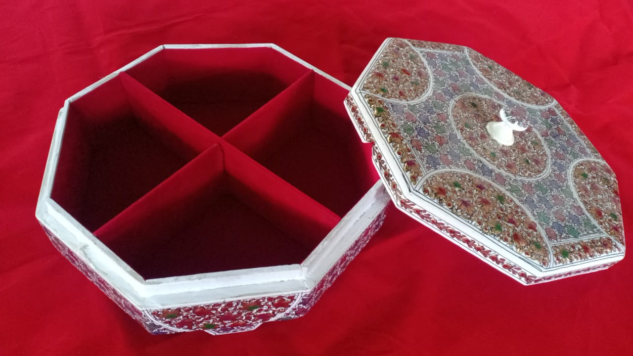 Kashmir Papier Mâché Dry Fruit Box