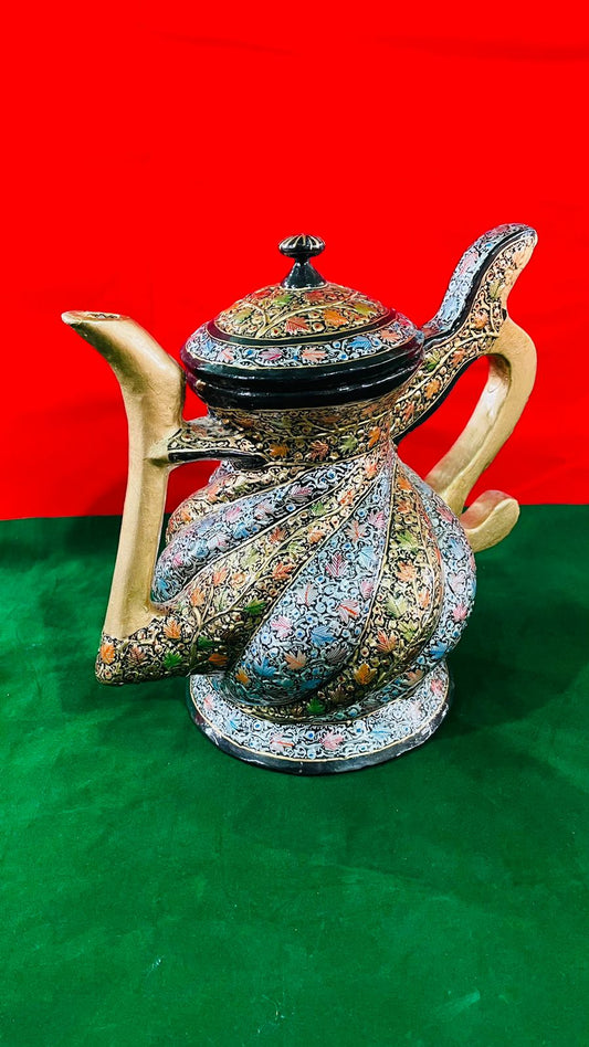 Papier Mache Decorative Kettle