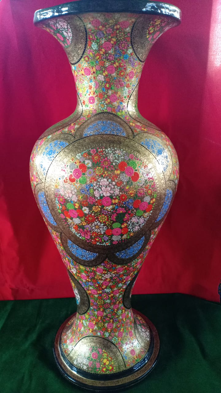 Papier Mâché Flower Vase