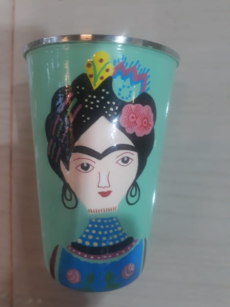 Kashmiri Hand-painted Steel Tumbler
