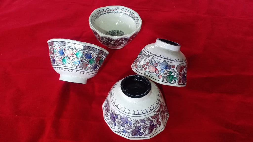 Papier Mache Fruit Bowls (set of 4)
