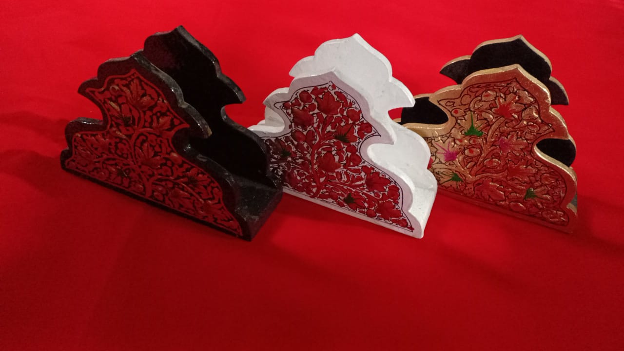 Kashmiri Papier Mache Napkin Holder