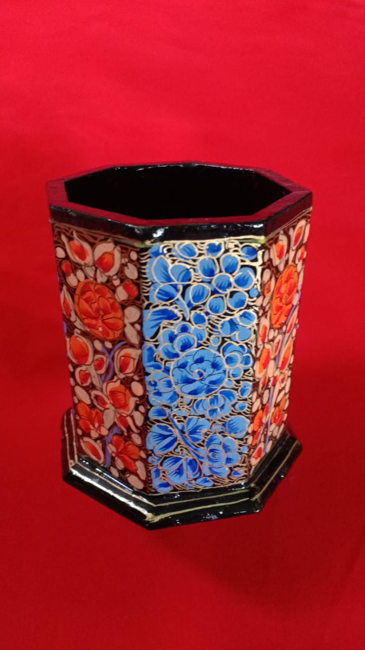 Kashmiri Papier Mâché Pen Holder
