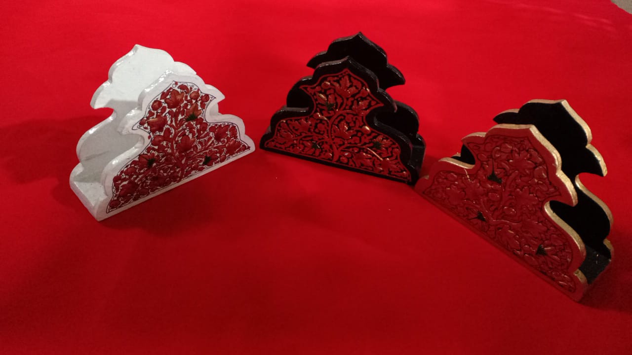 Kashmiri Papier Mache Napkin Holder