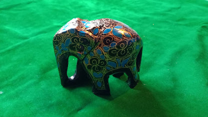 Kashmir Papier Mache Elephants (10 inches)