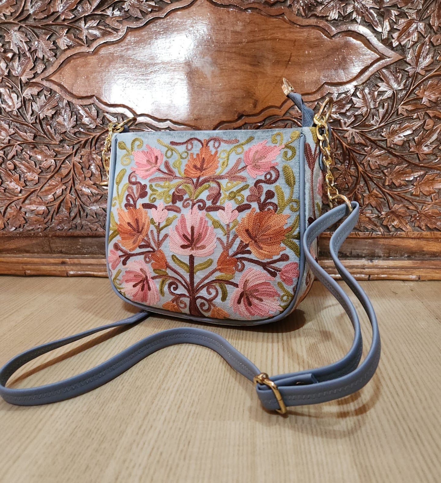 Ari Embroidery Quad Sling Bags