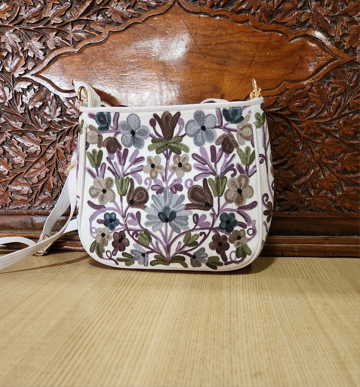 Ari Embroidery Quad Sling Bags