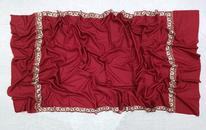 Pure TUSHA Bridal cum Party Wear Shawl Red Color
