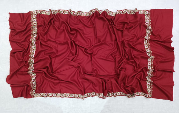 Pure TUSHA Bridal cum Party Wear Shawl Red Color