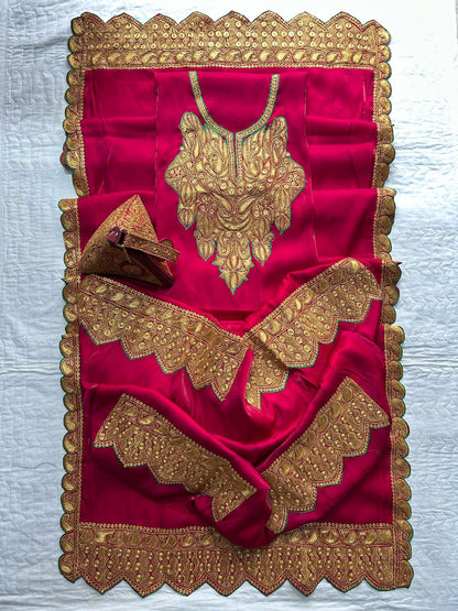 Exquisite Makhmal Bridal Ensemble