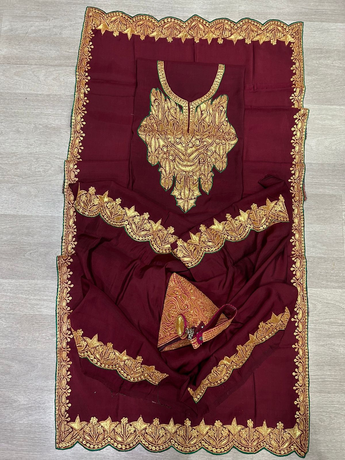 Exquisite Makhmal Bridal Ensemble