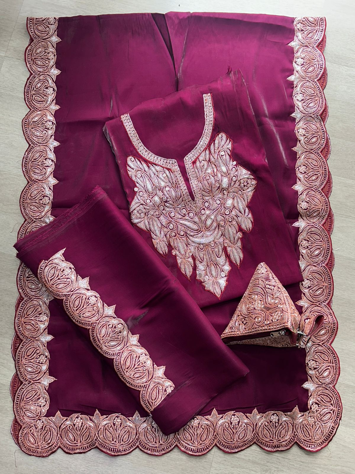 Exquisite Makhmal Bridal Ensemble