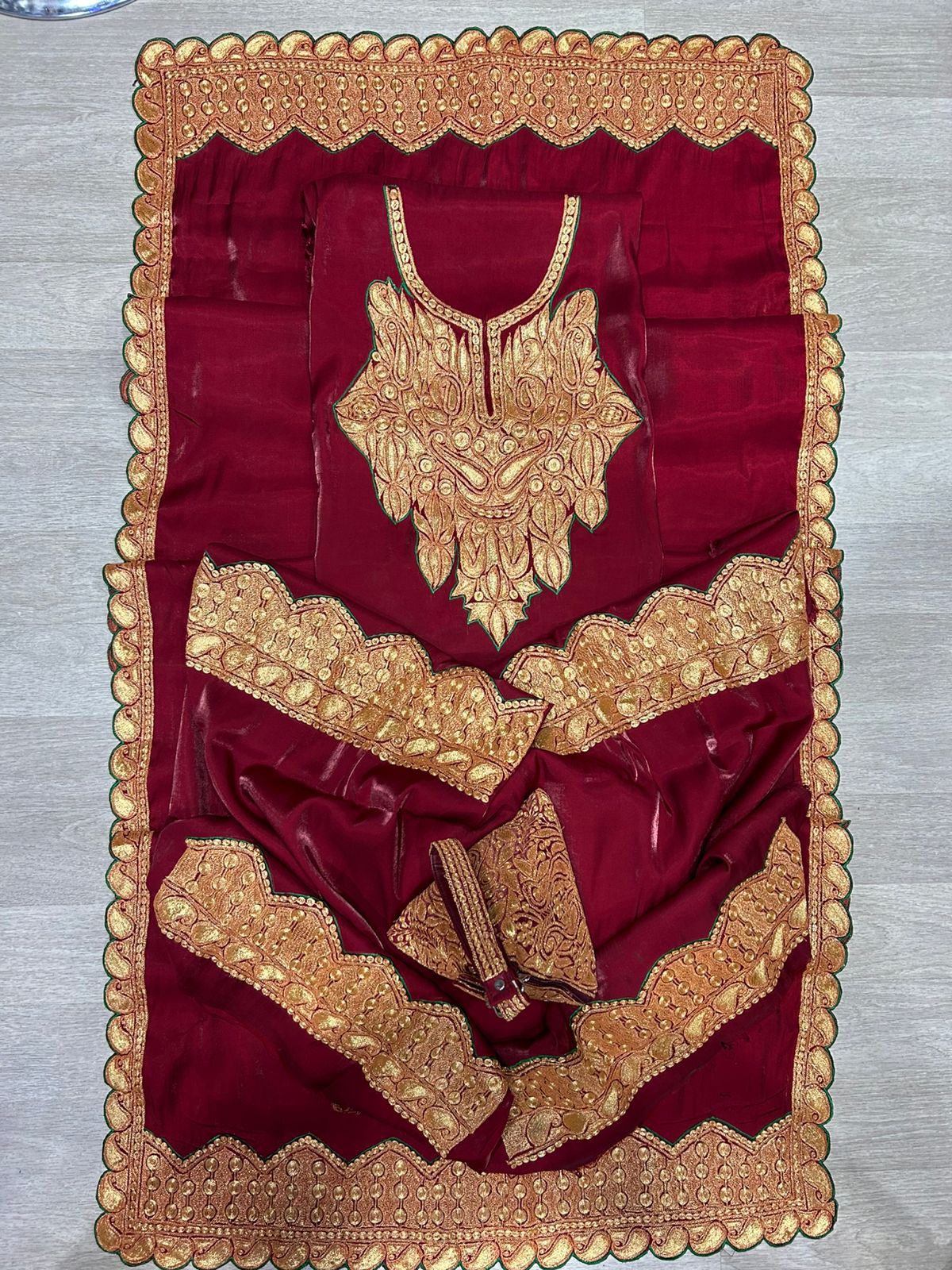 Exquisite Makhmal Bridal Ensemble