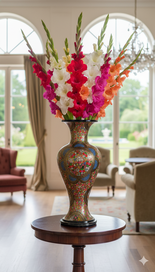 Handcrafted Papier Mache Flower Vase