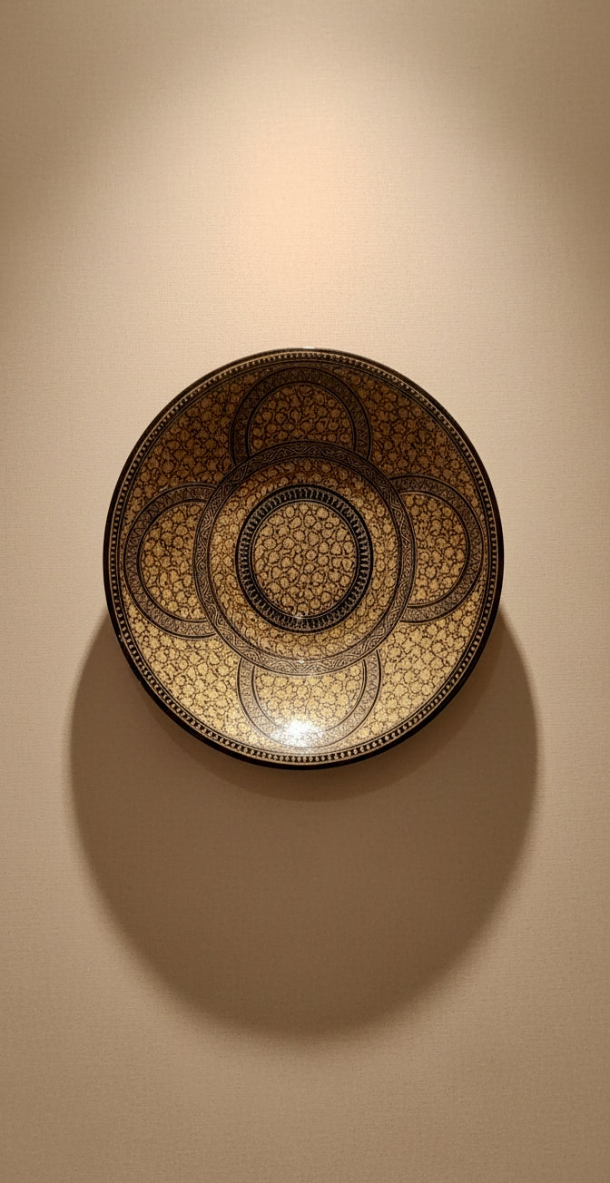 Papier Mache Handcrafted Wall Plate