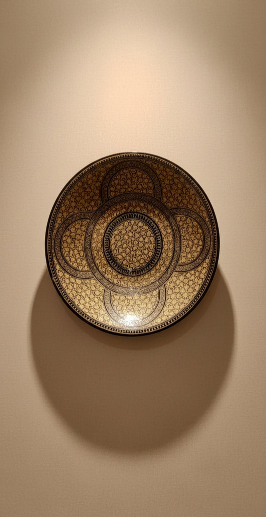 Papier Mache Handcrafted Wall Plate