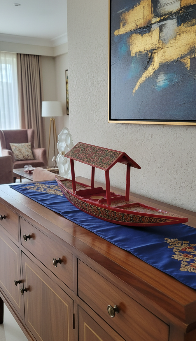 Premium Kashmiri Papier Mache Shikara Boat