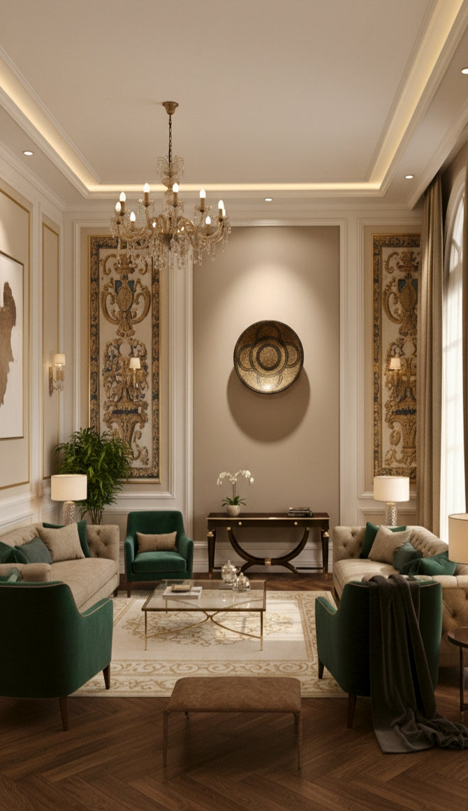 Papier Mache Handcrafted Wall Plate