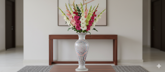 Kashmir Handcrafted Papier Mache Flower Vase