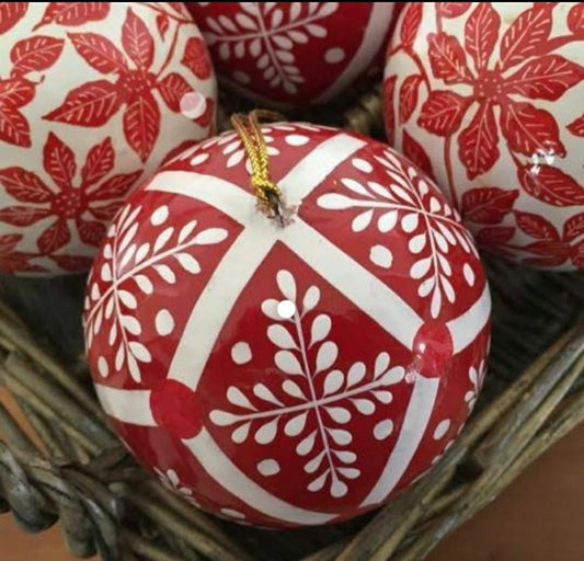 Papier Mâché Decorative Balls