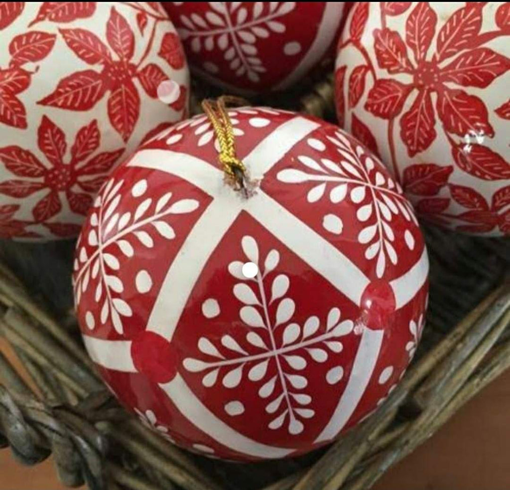 Papier Mâché Decorative Balls