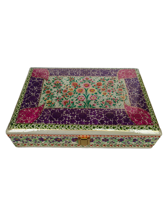 Kashmiri Premium Papier Mâché Shawl Storage Box