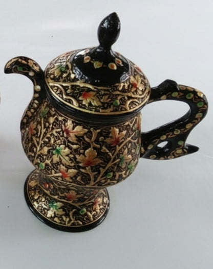 Papier Mache Samovar Black