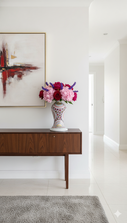 Kashmir Handcrafted Papier Mache Flower Vase