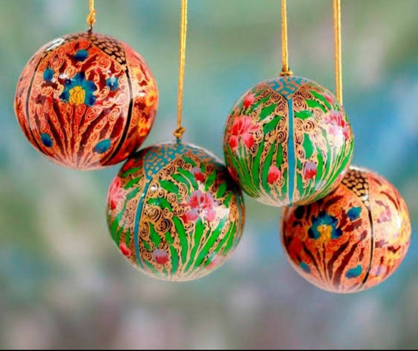 Papier Mâché Decorative Balls