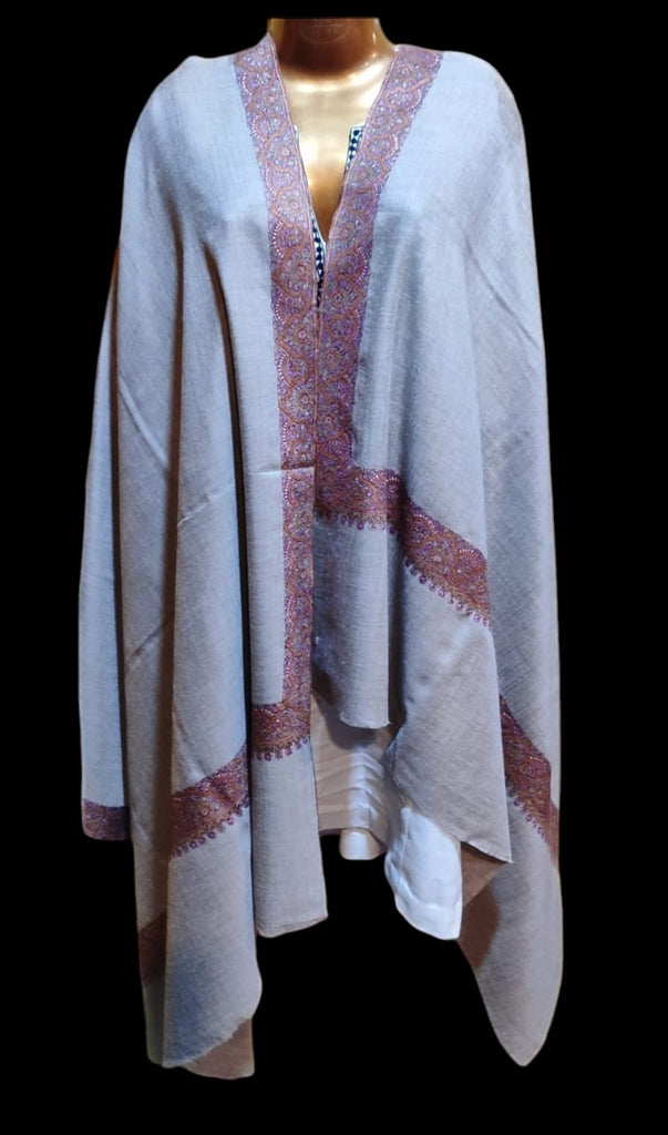 Pure TUSHA Bridal cum Party Wear Shawl Pearl Color